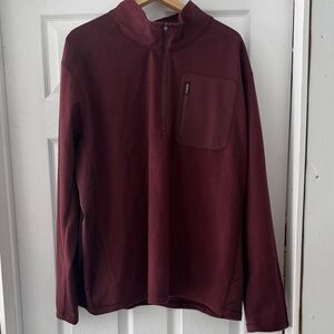 RW&CO. Men's Deep Red Zip-Up Sweater